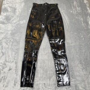 SPANX High Waist Skinny Pants Black Women's S/P Faux Leather